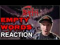 UNEXPECTED GREATNESS!! | Death - Empty Words | REACTION