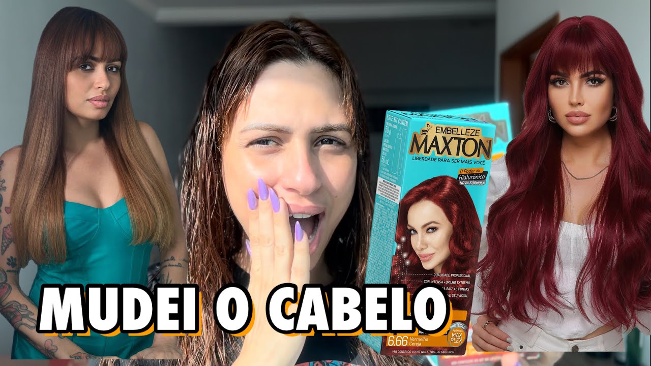RUIVO CEREJA 🍒 EM CASA COM MAXTOM DA EMBELEZE