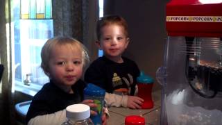 Kaden & William Making Popcorn by Kathleen Steinmetz 50 views 10 years ago 26 seconds