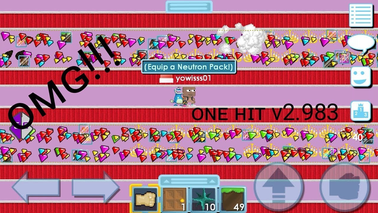 One Hit V2.983 ( 1 Hit Growtopia Indonesia) Work all