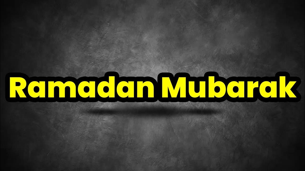 ramadan pronunciation