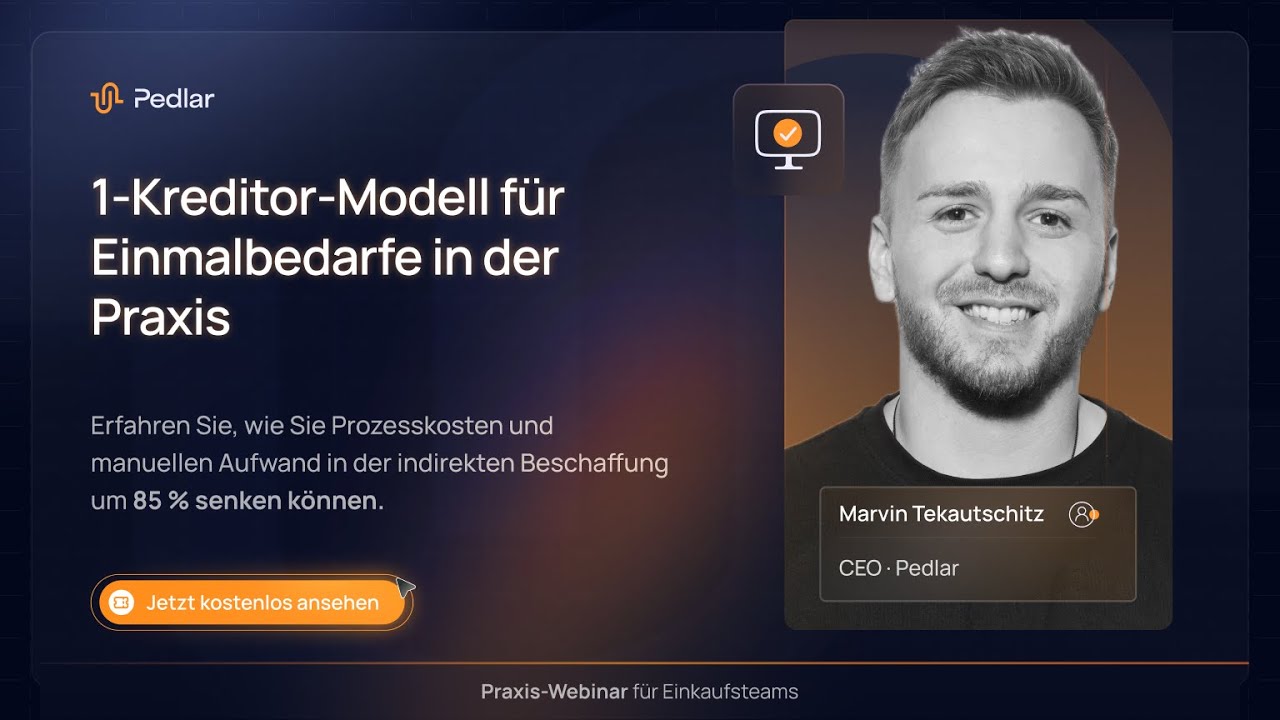 1-Kreditor-Modell für Einmalbedarfe in der Praxis