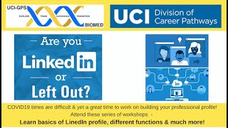 Career Transition Series: Are You LinkedIn or Left Out! *MOVED