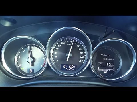 Mazda Cx5 Awd Diesel Fuel Consumption Test Youtube