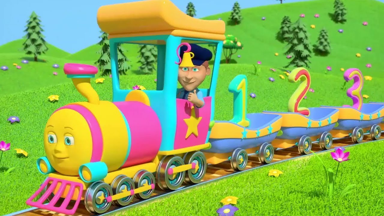 Numbers Train | Preschool Learning Videos | Nursery Rhymes for Kids ...