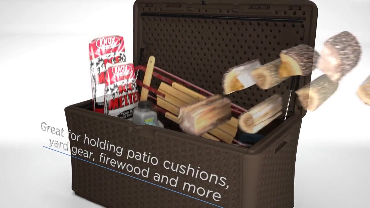 Suncast BMDB134004 Extra Large Deck Box YouTube