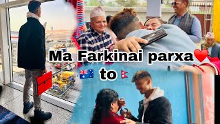 Australia to Nepal / Surprise visit to home / saathiya flute tone bgm