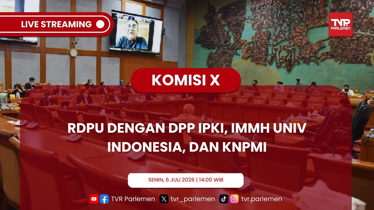 KOMISI X DPR RI - RDPU DENGAN IMMH UNIV INDONESIA DAN KNPMI