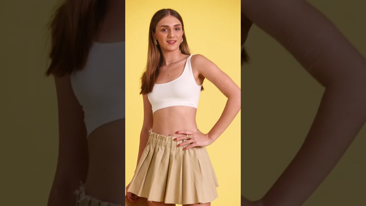 Knitted Seamless Bra Try-On | Model Showcases Comfort & Fit  