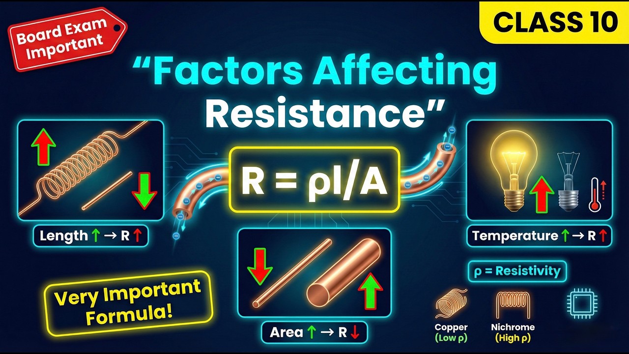 Factors Affecting Resistance | Electric Current | Class 10 SSC Physics 2026 | Part 6 | Numericals