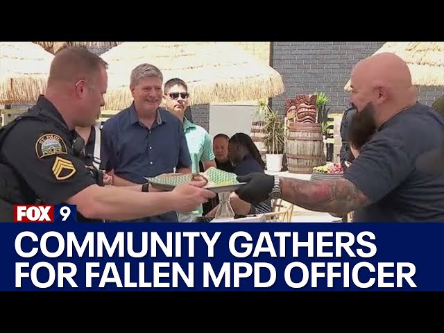 Minneapolis mass shooting: Community gathers for fallen MPD Officer Mitchell class=