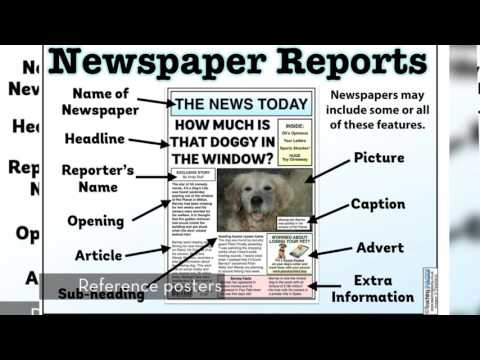 parts of a newspaper