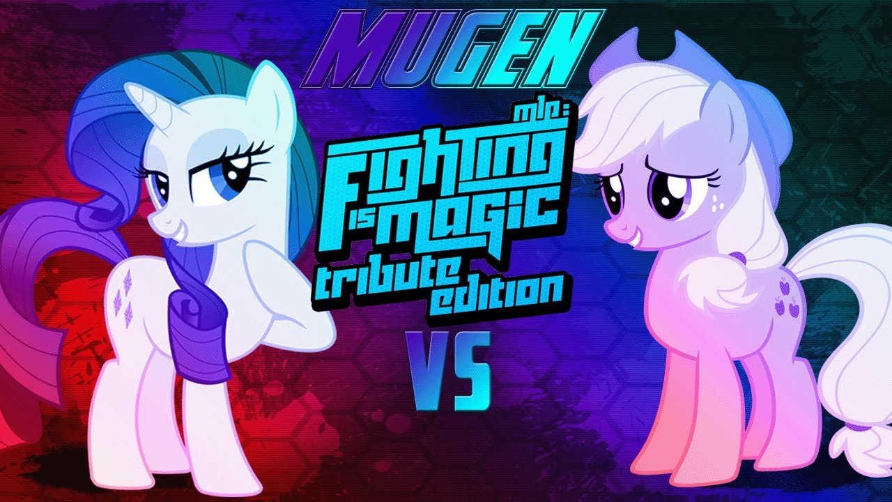 Mugen Fighting Is Magic Tribute Edition Rarity VS Applejack - YouTube