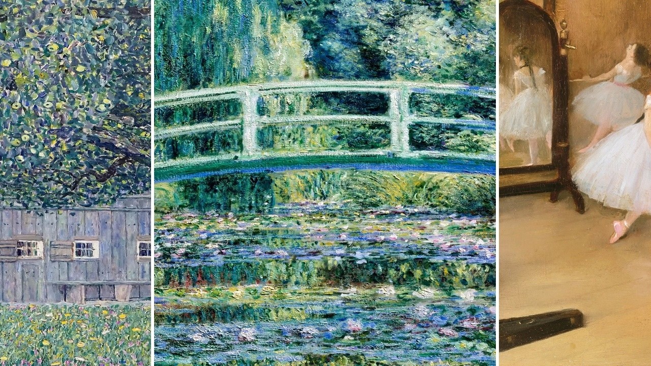 Masterpieces TV — Silent Art Gallery · October 8 Night | Water lilies and bridge… & others