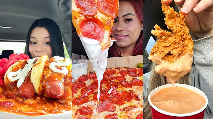 Asmr EATING 🍔| 199 | Burrito, KFC, In N Out, Raising Cane's, Wingstop, tacobell🌮, Raffaello and more