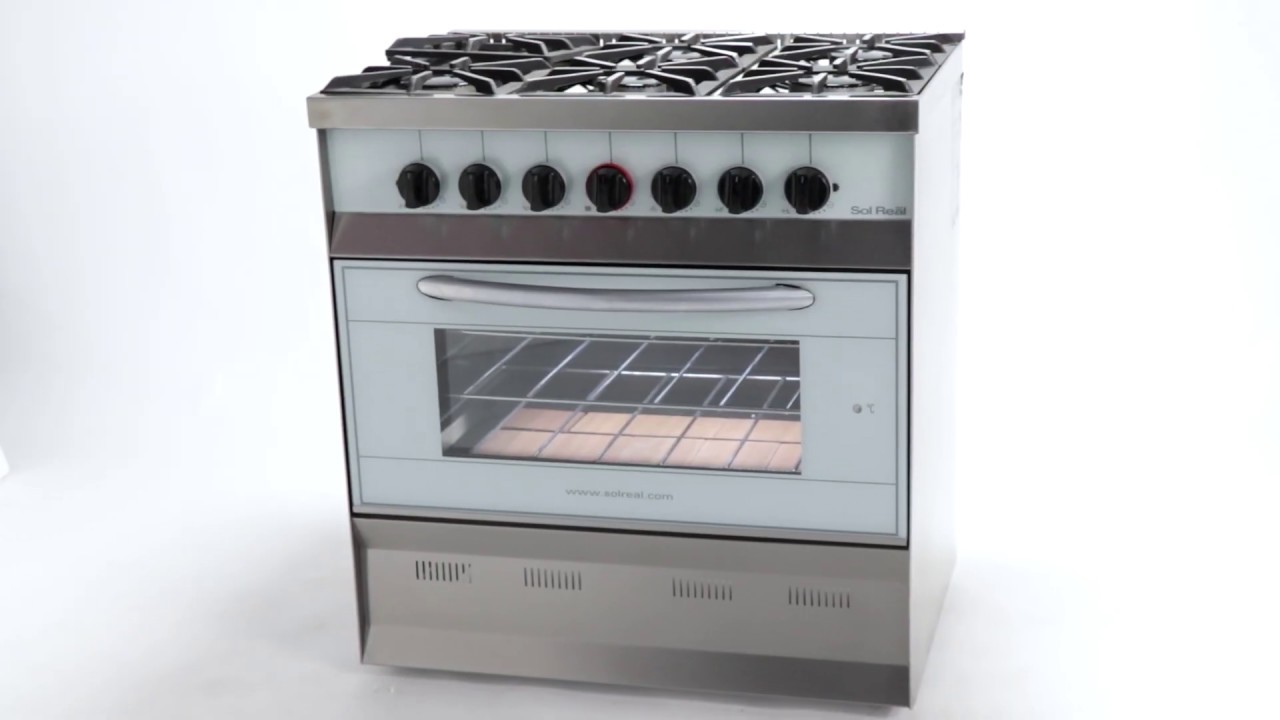 Cocina Mini Color Blanco 6 Hornallas Rejas de fundición (Cód. 517VB) | Sol  Real - YouTube