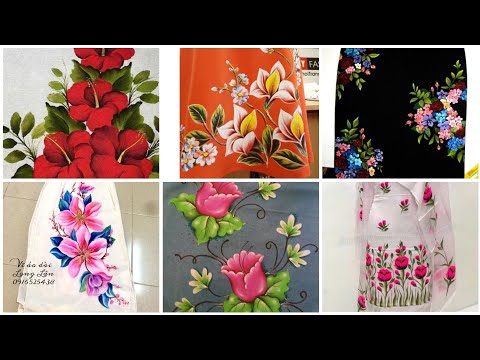 Fabric paint designing ideas l Kurti paint l GIRLS CORNER