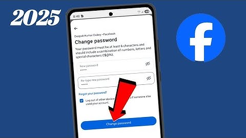 How to change facebook password I facebook ka password kaise change kare I fb password change 2025