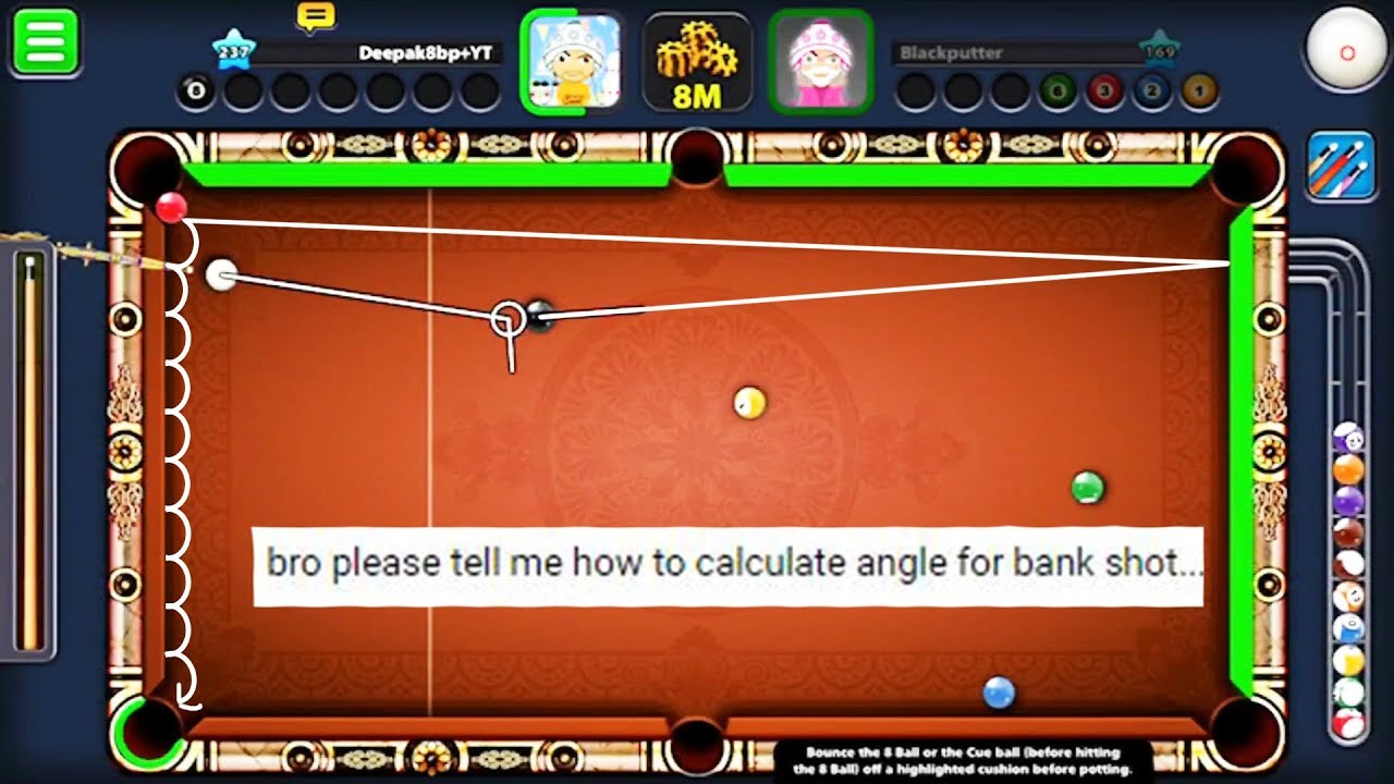 8 Ball Pool How To Calculate Bank Shots Angle -Random Amazingness Rome  Colosseum Trickshots- - 