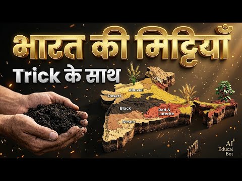 भारत की मिट्टियाँ: Full Concept + धाकड़ Tricks | Soils of India for UPSC, SSC, Bihar Exams