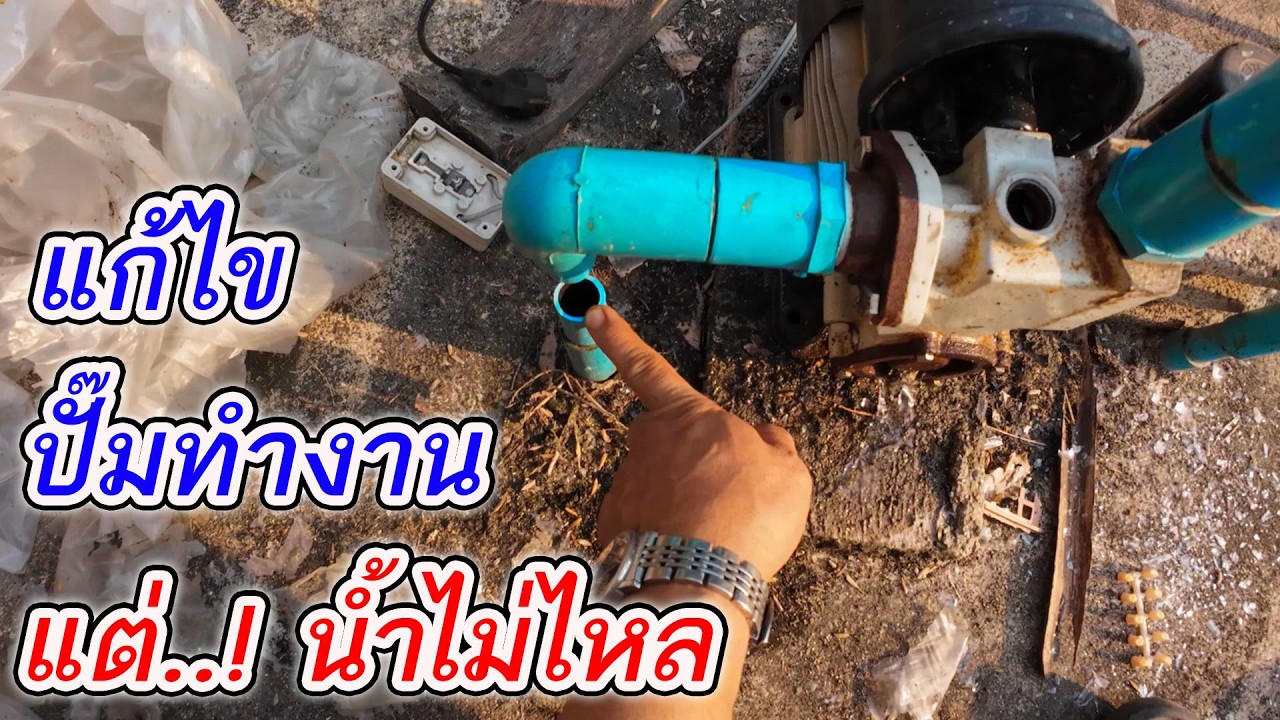 เช็คซ่อมปั๊มน้ำ ดูดน้ำไม่ขึ้น ปั๊มทำงานปกติ