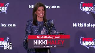 Watch 2024 Race Is Far From Over Nikki Haley Tells New Hampshire Supporters