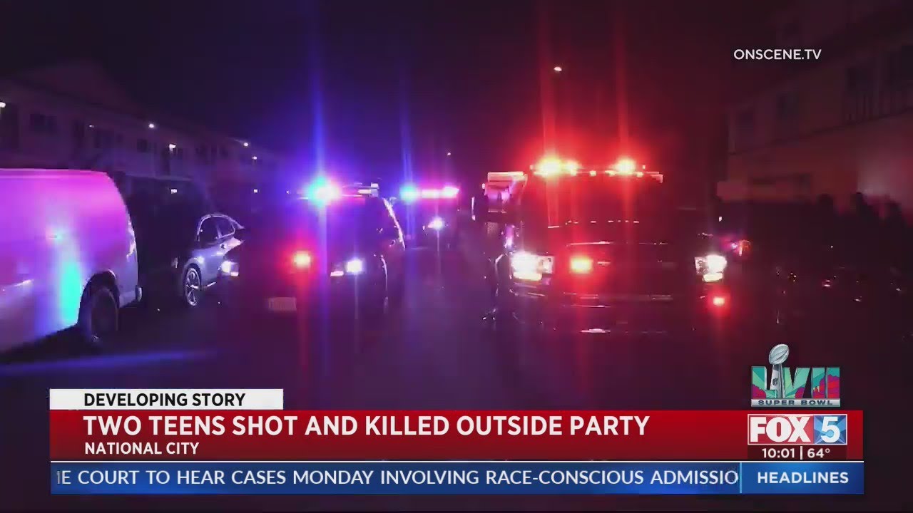 Two teens shot and killed outside party - YouTube
