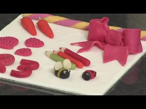 How To Do Marzipan Cake Decorations - YouTube