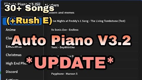 *Update* Roblox Auto Piano Player V3.2 | Some Beta Songs | PandaExploits