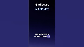 Middleware в Asp Net Core за 60 секунд