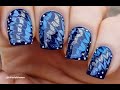 Night Blue NAIL ART - Elegant Dry Marble NAILS Tutorial For Beginners