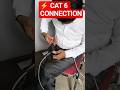 😱 Cat 6 Cable Connection Ka Sahi Tarika! RJ45 Wiring + Tape Protection ⚡ LAN Cable Secret #shorts