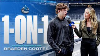 Braeden Cootes 1-on-1 | Canucks at Kraken (Sep 21, 2025)