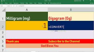 Convert Milligram to Gigagram