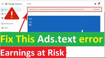 How To Fix Ads.txt Issue For Google Adsense Account