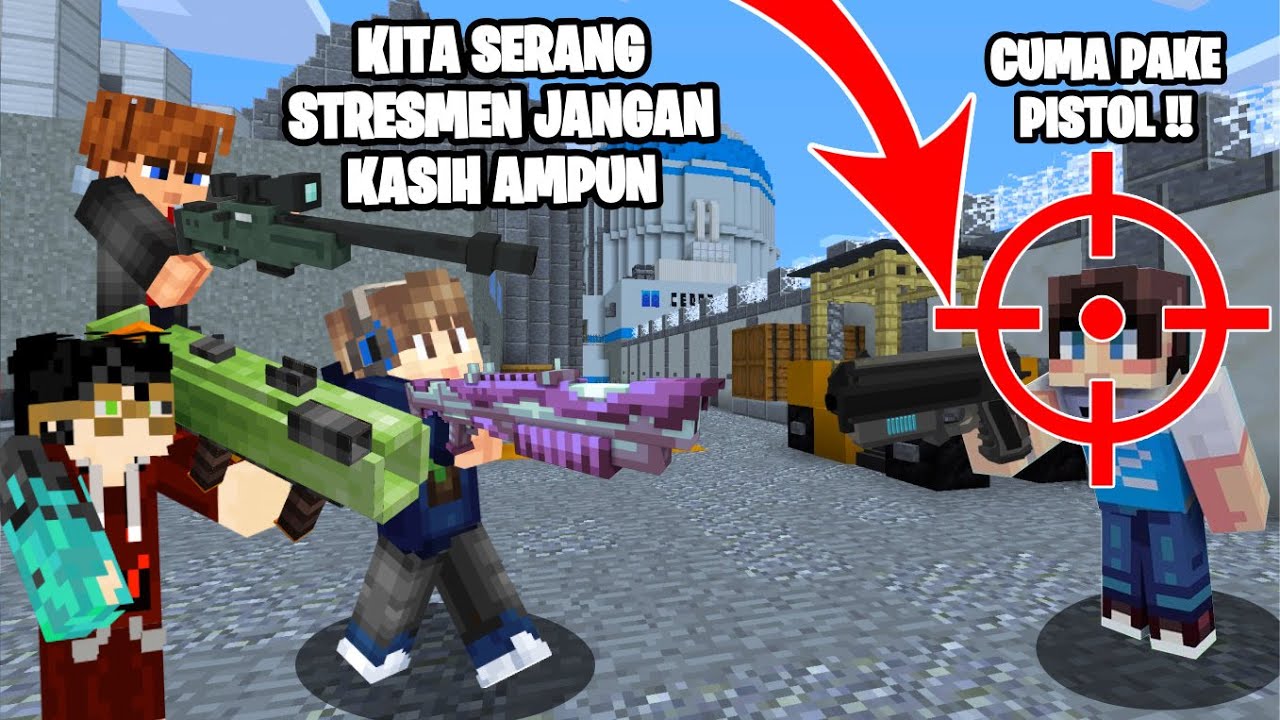 AKU DAN 4 FATHERS MAIN TEMBAK TEMBAKAN SENJATA ANEH !!