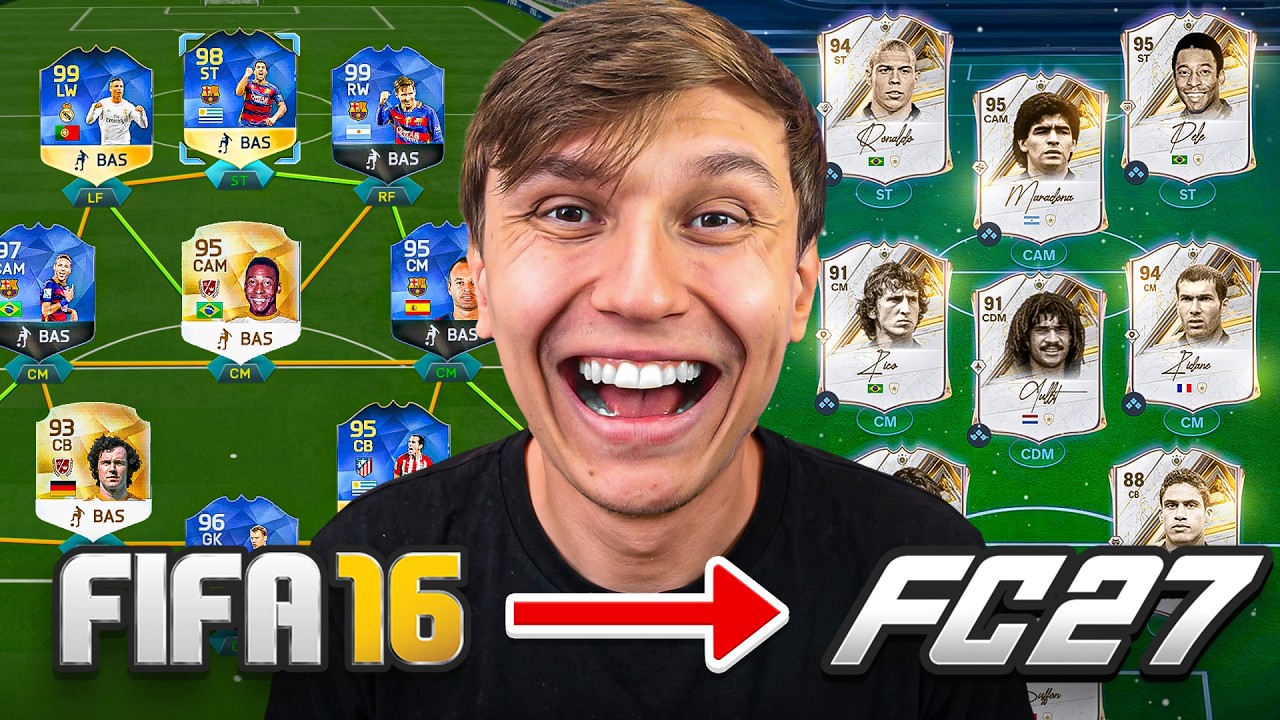 I Built A FUT Draft In Every FIFA (FIFA 16 - FC 27)