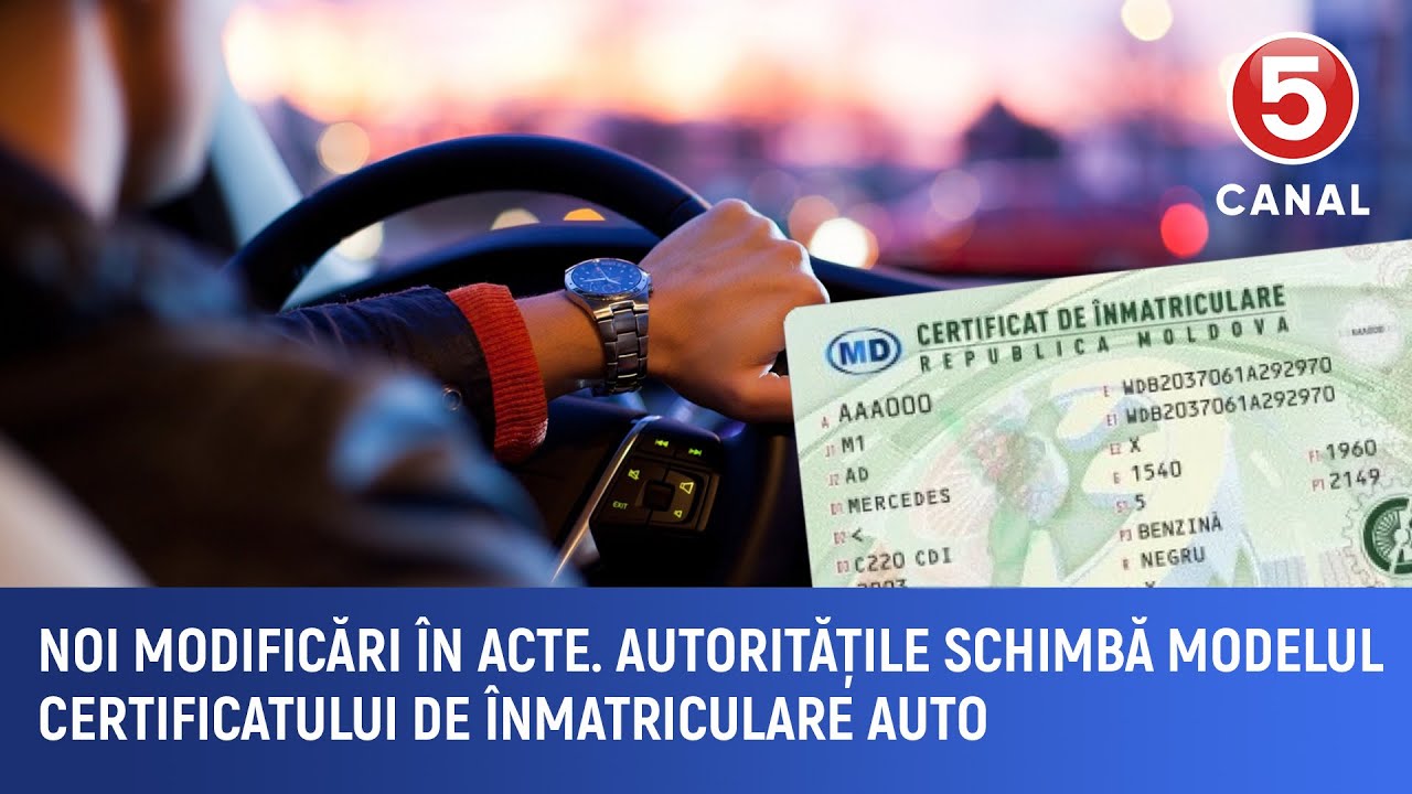 Noi modificări în acte. Autoritățile schimbă modelul certificatului de ...