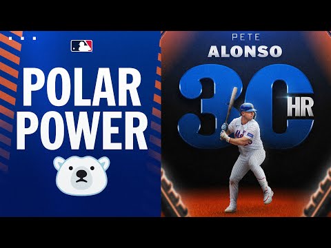 30 HOMERS FOR THE POLAR BEAR 🐻‍❄️!! Pete Alonso records his 6th career 30-HR season 🫨