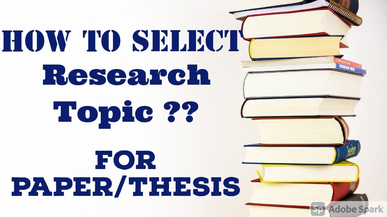 how to find a research topic for master thesis