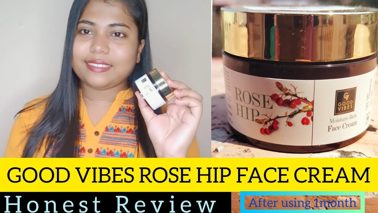 GOOD VIBES ROSE HIP FACE CREAM Honest Review and DemoGet Bright