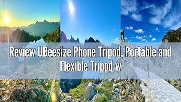 Review UBeesize Phone Tripod, Portable and Flexible Tripod with Wireless Remote and Clip, Cell Phone