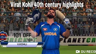 Watch virat kohli 40th century highlights vs australia in 2nd odi real
cricket 18 gameplay. series: tour of india, 2019. venue: nagpur. ...