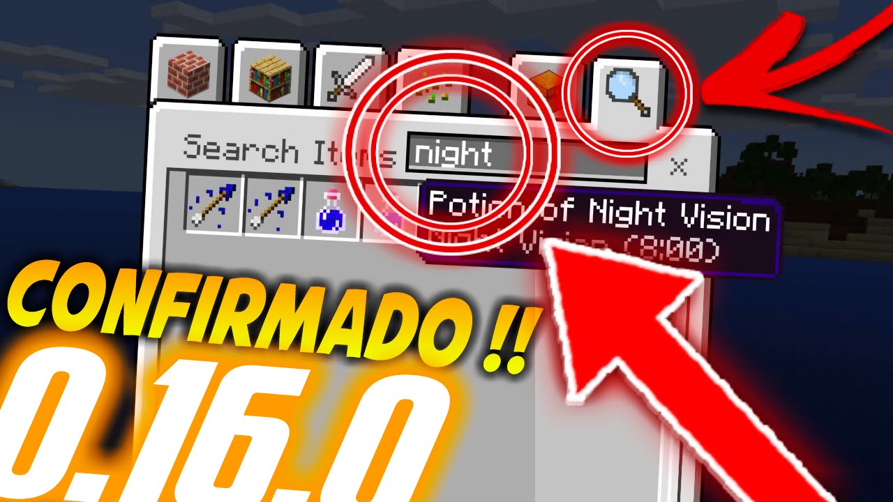 NUEVO INVENTARIO Y SISTEMA DE BUSQUEDA CONFIRMADO !! MINECRAFT PE 0.16.0