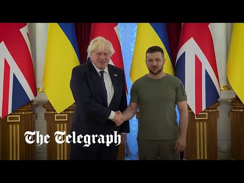 Boris Johnson makes surprise visit to Kyiv on Ukrainian independence day