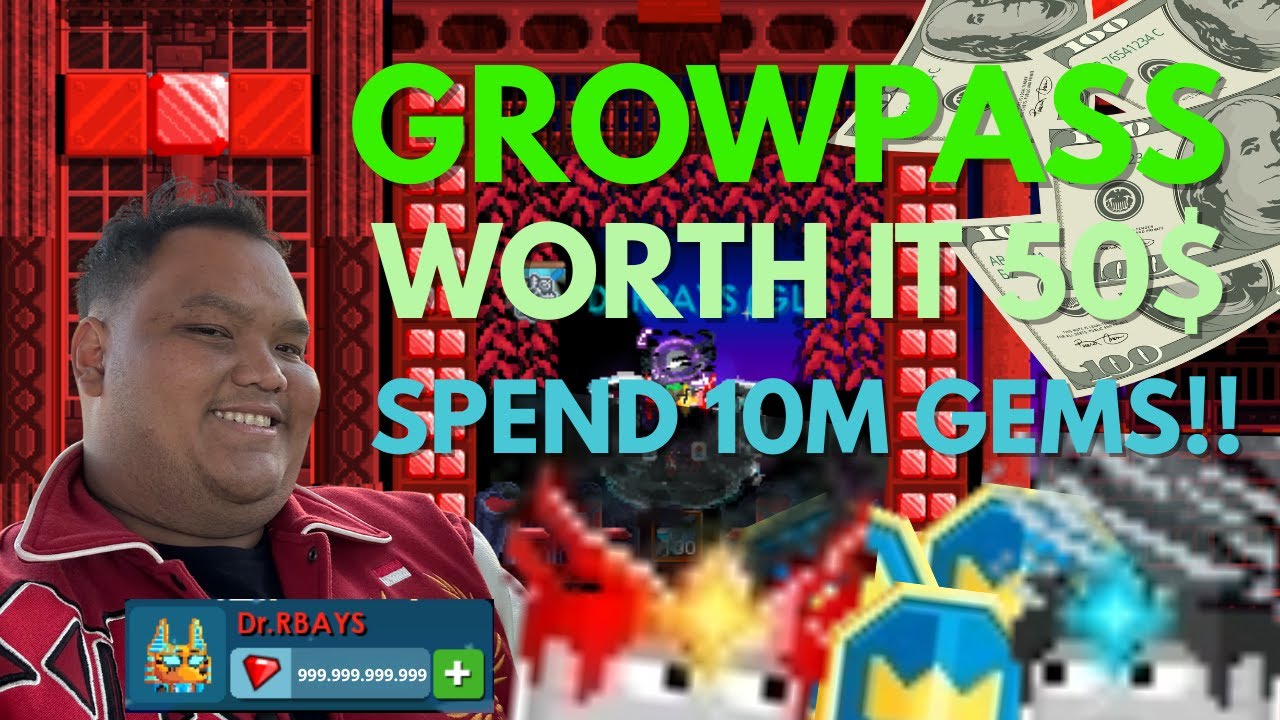 SPEND 10M GEMS? FOR GROWPASS 🔥 | GROWTOPIA