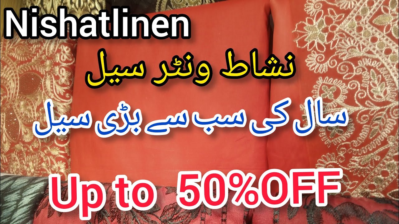 nishat linen sale Flat 50OFF today YouTube