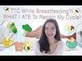 WHAT I ATE TO GET PREGNANT | Trying to Conceive (TTC) While Exclusively Breastfeeding (EBF)