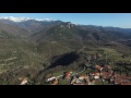 Serralongue vue du ciel grâce à un drone