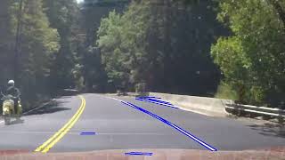 Lane detection using Hough Technique